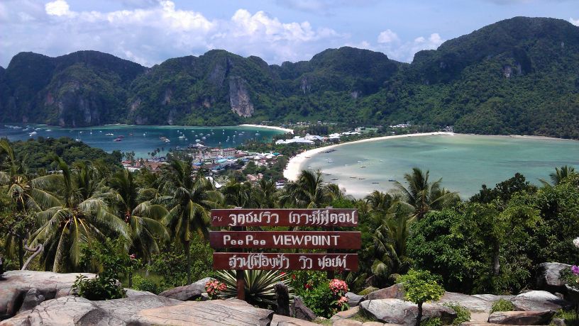 koh phi phi viewpoint bord